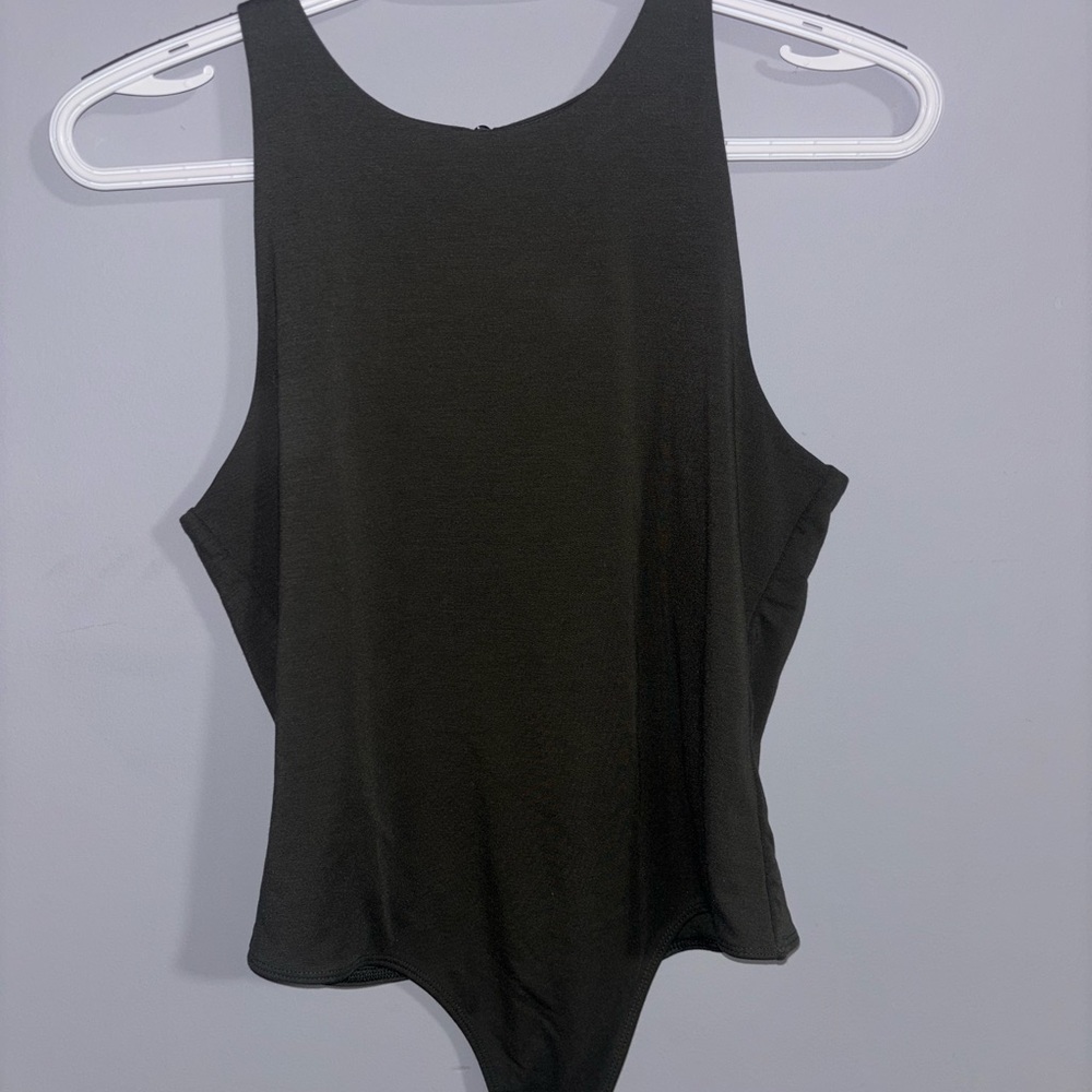 Green Sleeveless Bodysuit
